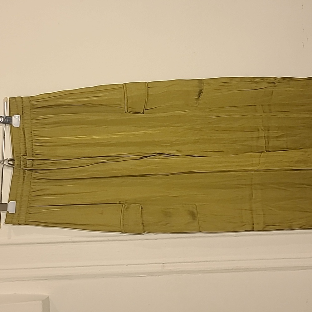 Rachel Zoe satin wide foot pants